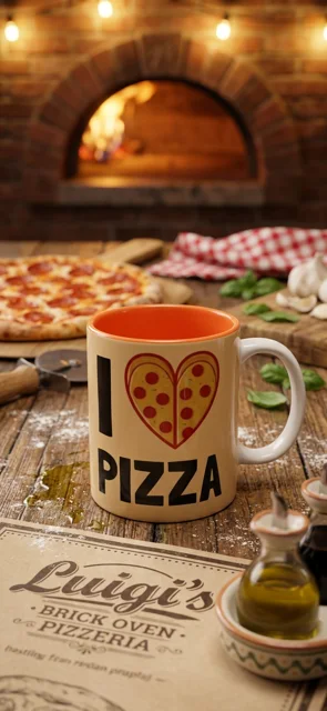 ماگ طرح i love pizza