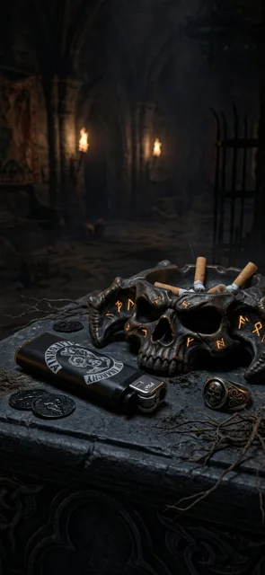 فندک گازی چخماقی با طرح sons of anarchy